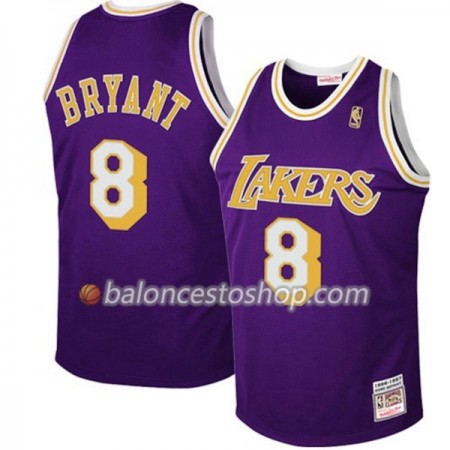Camiseta Hombre NBA Los Angeles Lakers Kobe Bryant 8 Hardwood Classics Violeta Swingman